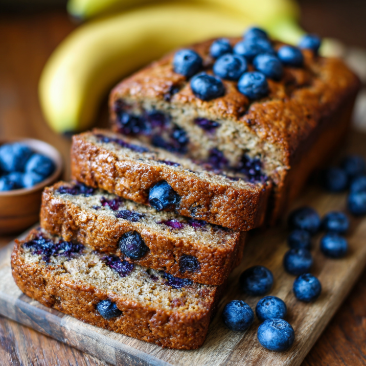Healthy Banana Blueberry Bread (Moist, Nutritious & Easy!)