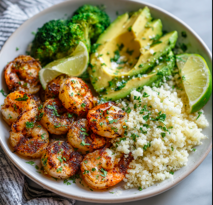 Garlic Lime Shrimp Meal Prep Bowls (Healthy 20-Min Dinner)