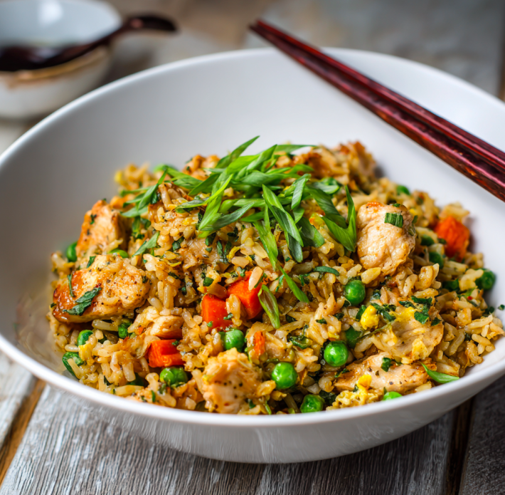 Healthy Chicken Fried Rice (Quick 20-Min Meal)