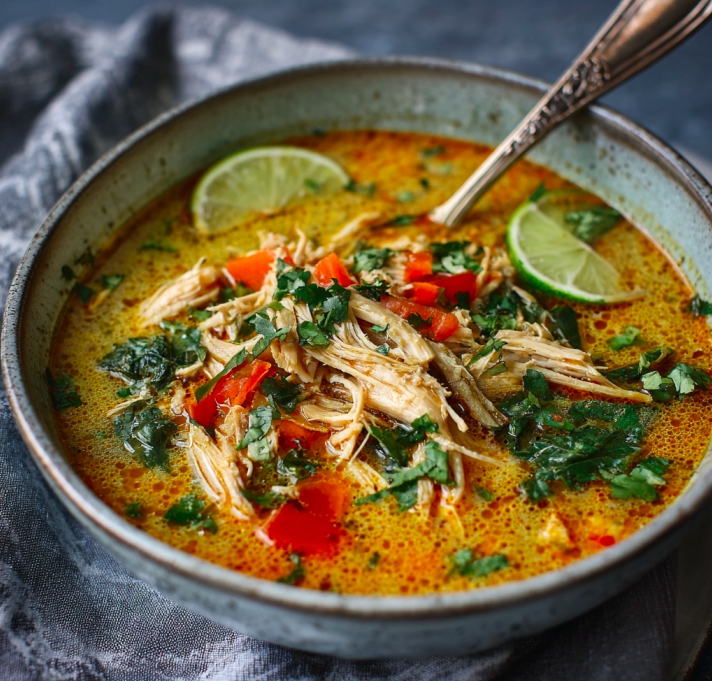 Easy Thai Chicken Soup | Creamy Coconut Soup Recipe