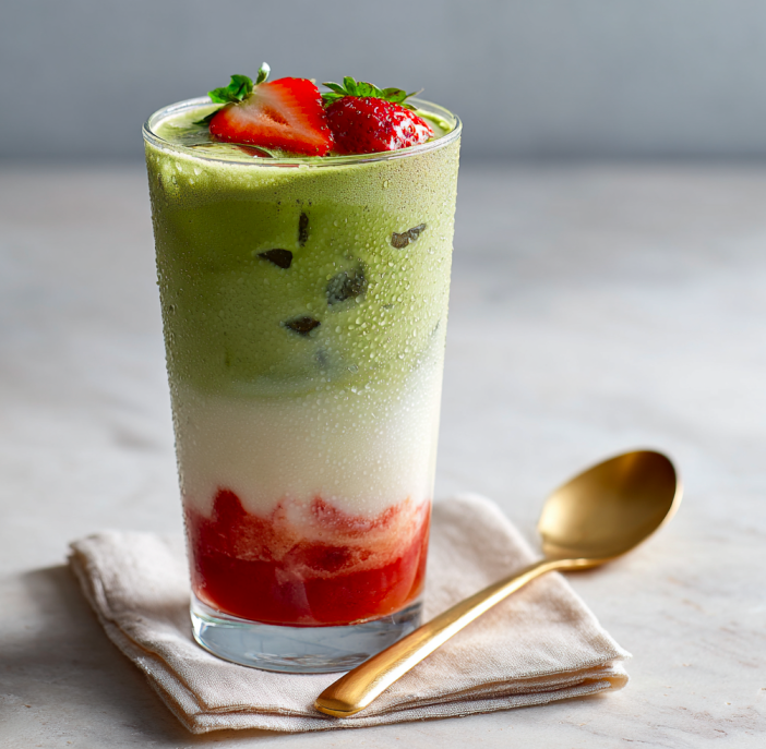 Iced Strawberry Matcha Latte (Starbucks Copycat Recipe)