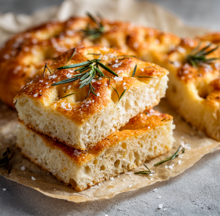 Classic Sourdough Focaccia Bread (Light, Airy & Crispy)