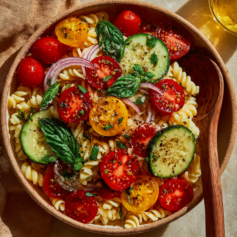 Cold Summer Pasta Salad (Perfect for Hot Days)